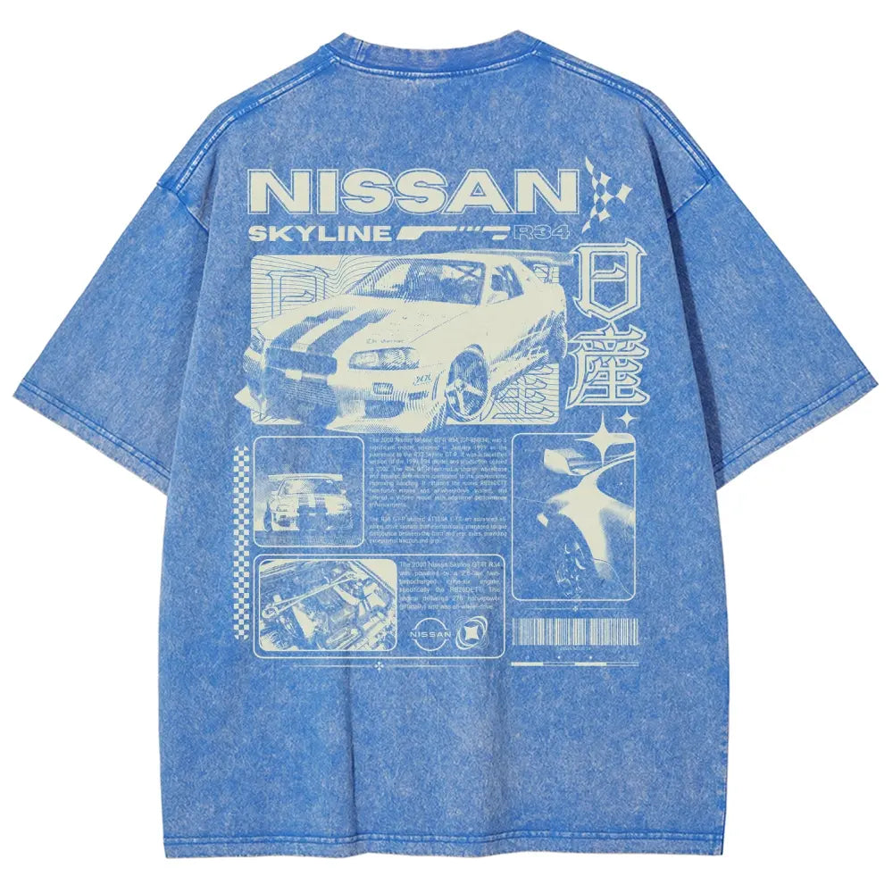Vintage JDM Skyline T-Shirt/Sweatshirt/Hoodie – Sports Car Graphic Tee