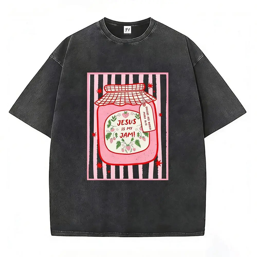 Jesus Is My Jam T-Shirt/Sweatshirt/Hoodie – Strawberry Jam Christian Graphic Tee