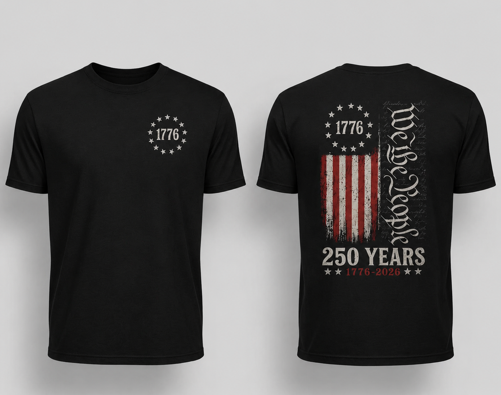 We The People T-Shirt/Sweatshirt/Hoodie – 1776-2026 America 250 Patriotic Graphic Tee, USA Anniversary Shirt