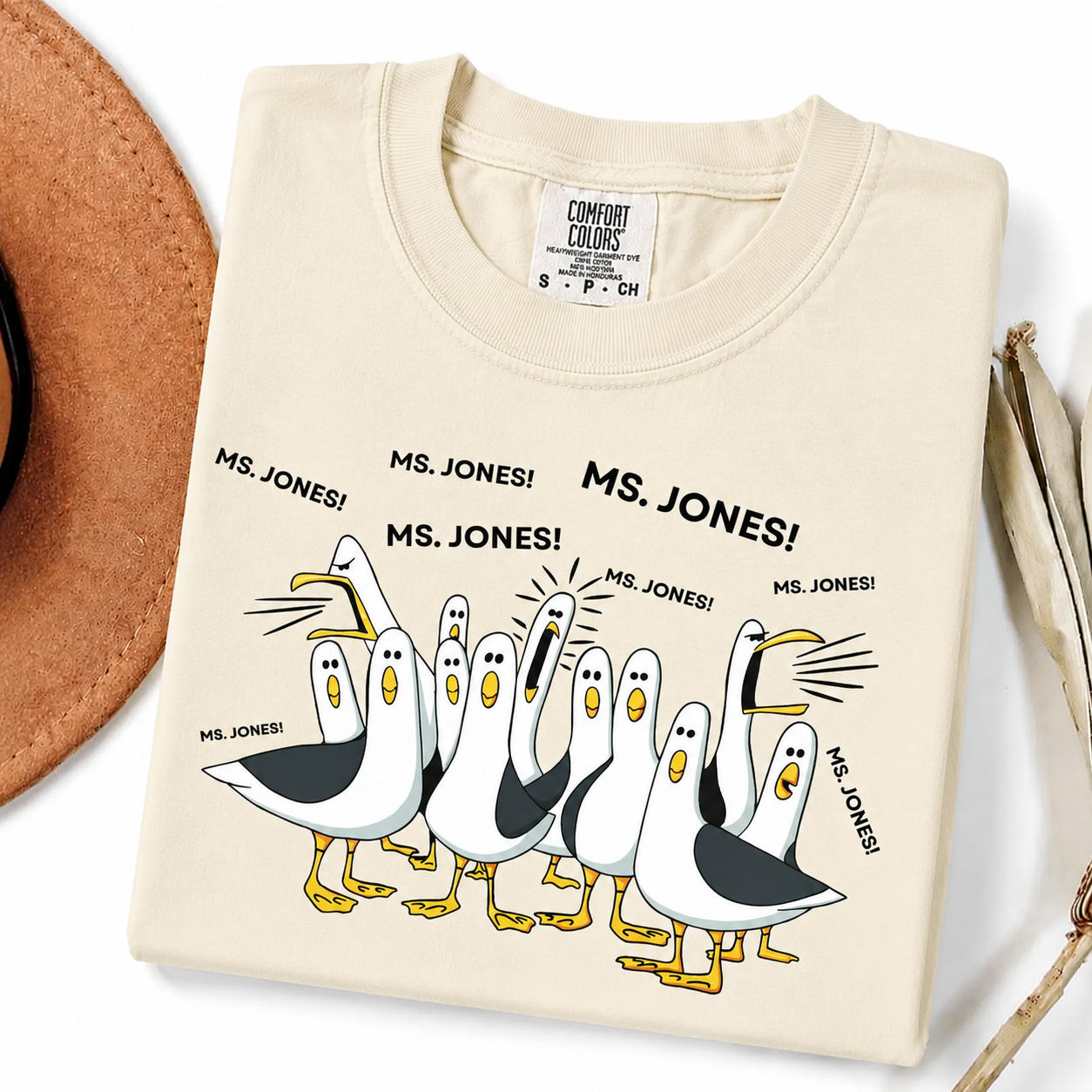 Funny Seagull Teacher T-Shirt – Comfort Colors Classroom Graphic Tee, Teacher Appreciation Gift