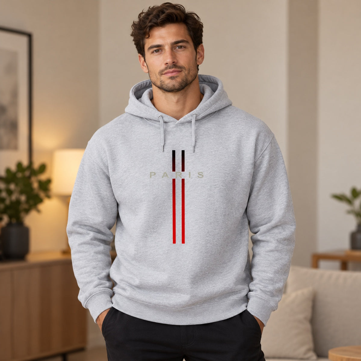 Paris Minimalist Graphic T-Shirt, Sweatshirt & Hoodie – Modern Urban Streetwear Print