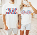 Funny Couples Fourth of July Shirts, Adult Humor 4th of July Matching Shirts for Couples, Independence Day Fireworks Tee