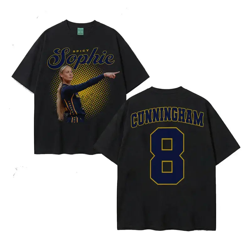 Sophie Cunningham #8 Basketball T-Shirt/Sweatshirt/Hoodie – Front & Back Graphic Tee, Game Day Outfit for Basketball Fans