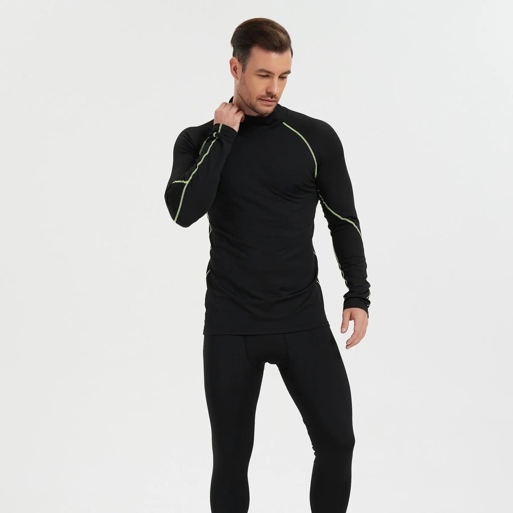5-Pack Men’s Long Sleeve Compression Shirts – Moisture-Wicking Quick-Dry Athletic Tops, Stretch Workout Base Layers for Gym, Running & Training