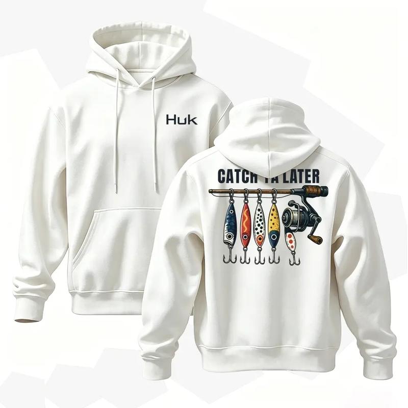 Catch Ya Later Fishing Graphic T-Shirt, Sweatshirt & Hoodie – Funny Retro Angler Outdoor Apparel