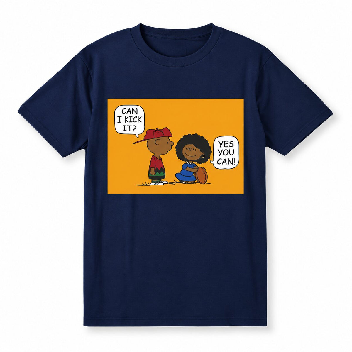 Can I Kick It? Cartoon Graphic T-Shirt, Sweatshirt & Hoodie – Funny Yes You Can Retro Comic Apparel