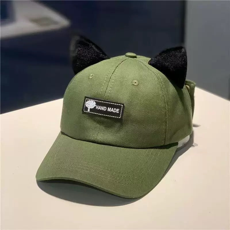 Men's Pilot Goggle Baseball Cap – Korean Streetwear Aviator Hat with Retro Glasses Detail, Casual Outdoor Snapback Cap