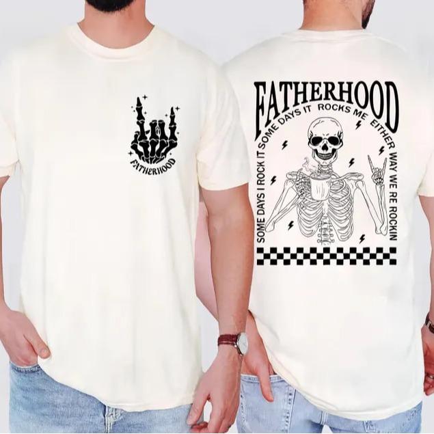 Funny Skeleton Dad T-Shirt/Sweatshirt/Hoodie – Retro Fatherhood Graphic Tee