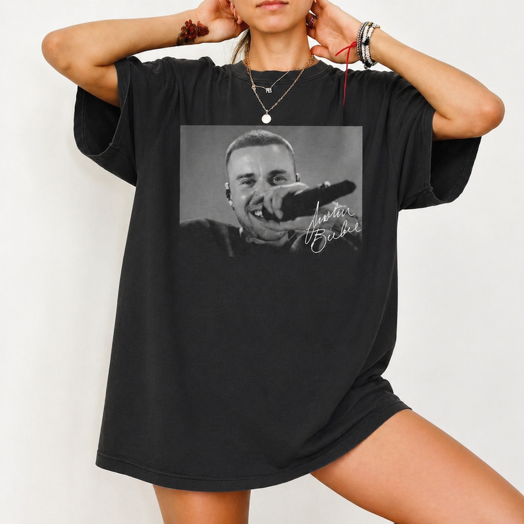 Bieber Live DAISIES V2 Retro Music T-Shirt/Sweatshirt/Hoodie -Tour 2026 Vintage Music Aesthetic Tee