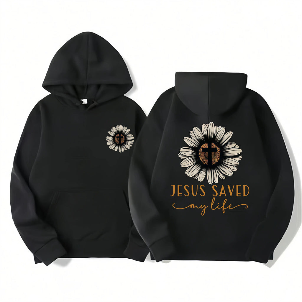 Jesus Saved My Life T-Shirt/Sweatshirt/Hoodie – Sunflower Christian Graphic Tee