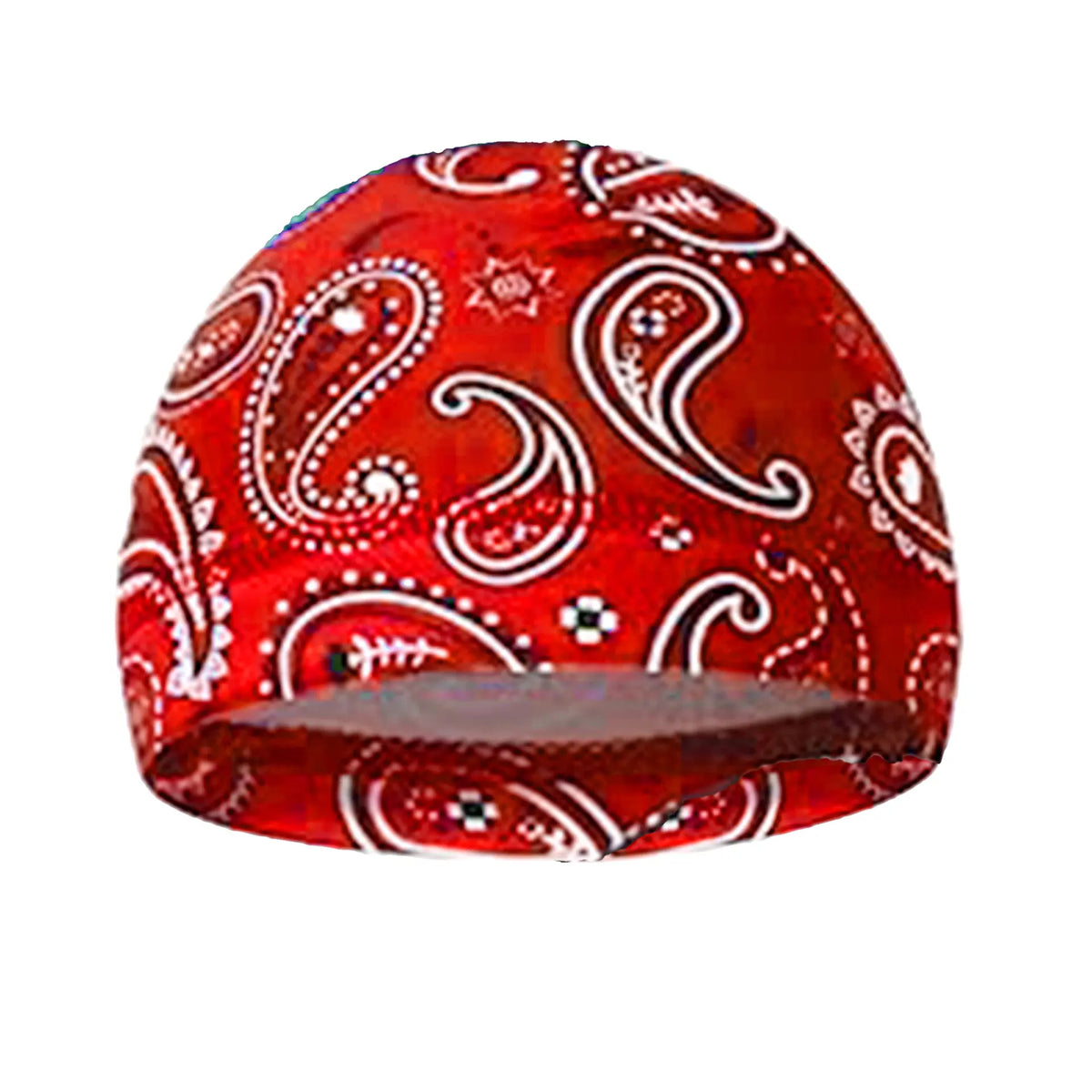 Paisley Print Skull Cap Beanie – Lightweight Stretchy Breathable Headwear, Unisex Streetwear Hat for Cycling, Running & Outdoor Sports