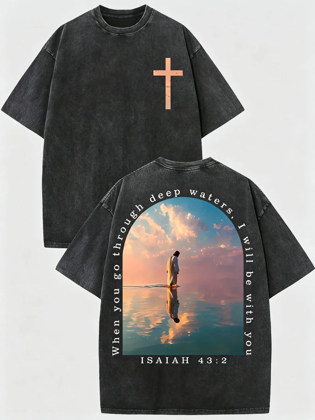 Cross & Isaiah Verse T-Shirt/Sweatshirt/Hoodie – Vintage Faith Graphic Tee