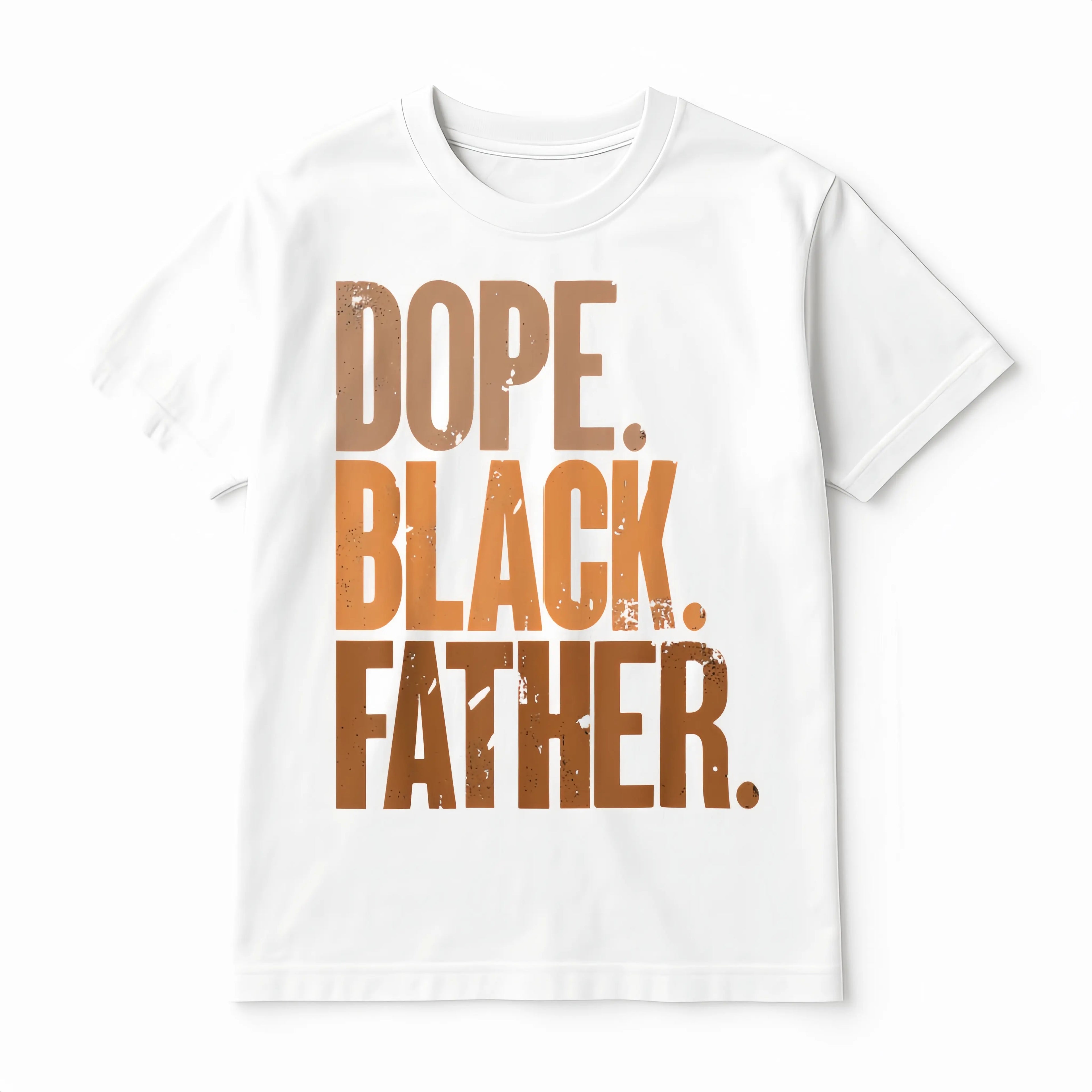 Dope Black Father T-Shirt/Sweatshirt/Hoodie – Casual Fatherhood Graphic Tee for Men