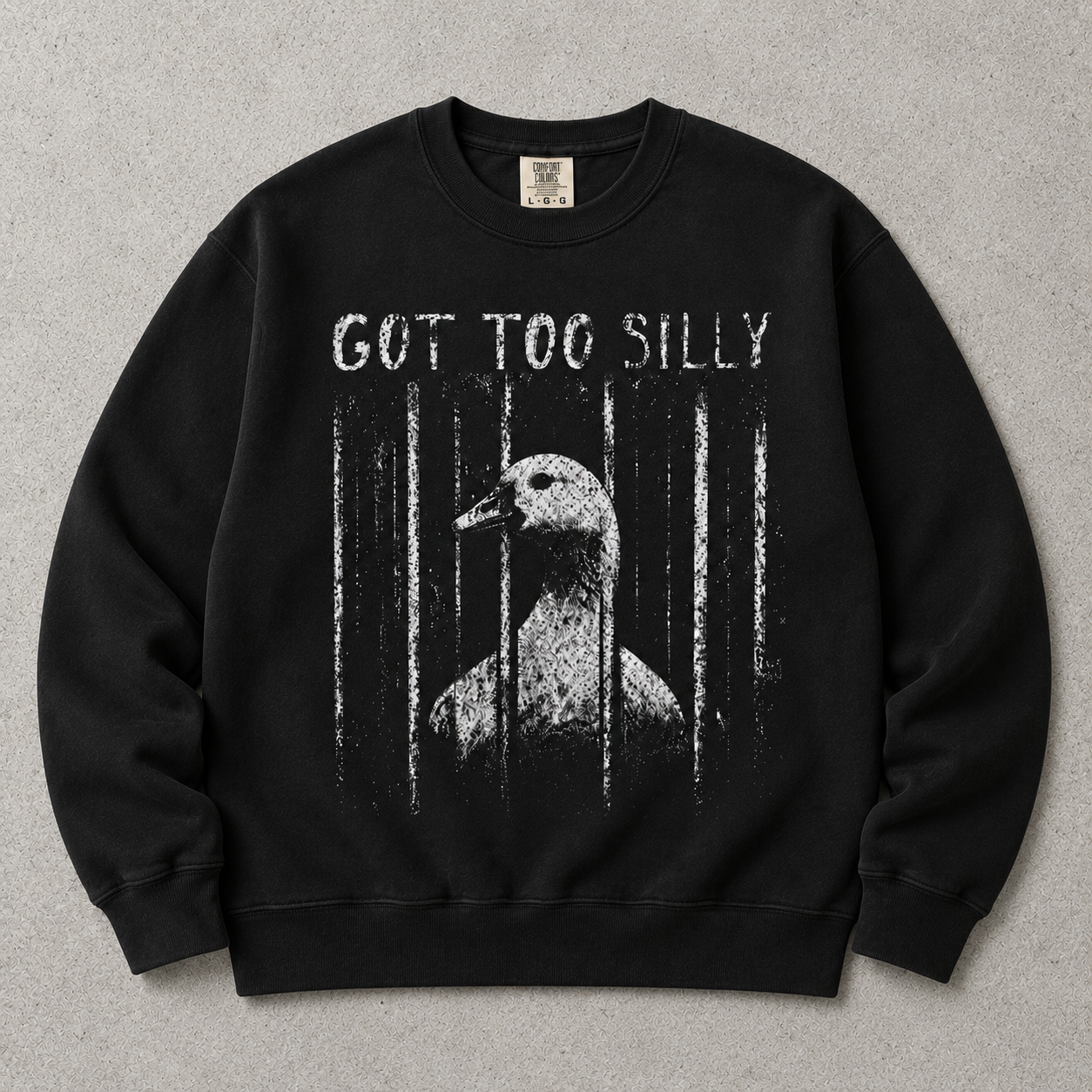 Comfort Colors GOT TOO SILLY TShirt, Funny Goose Meme Tee, Unhinged Humor Shirt, Dark Humor Animal Graphic Tee