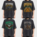 All 32 Teams Football Skull Vintage Graphic T-Shirt, Sweatshirt & Hoodie – Retro Game Day Football Fan Design