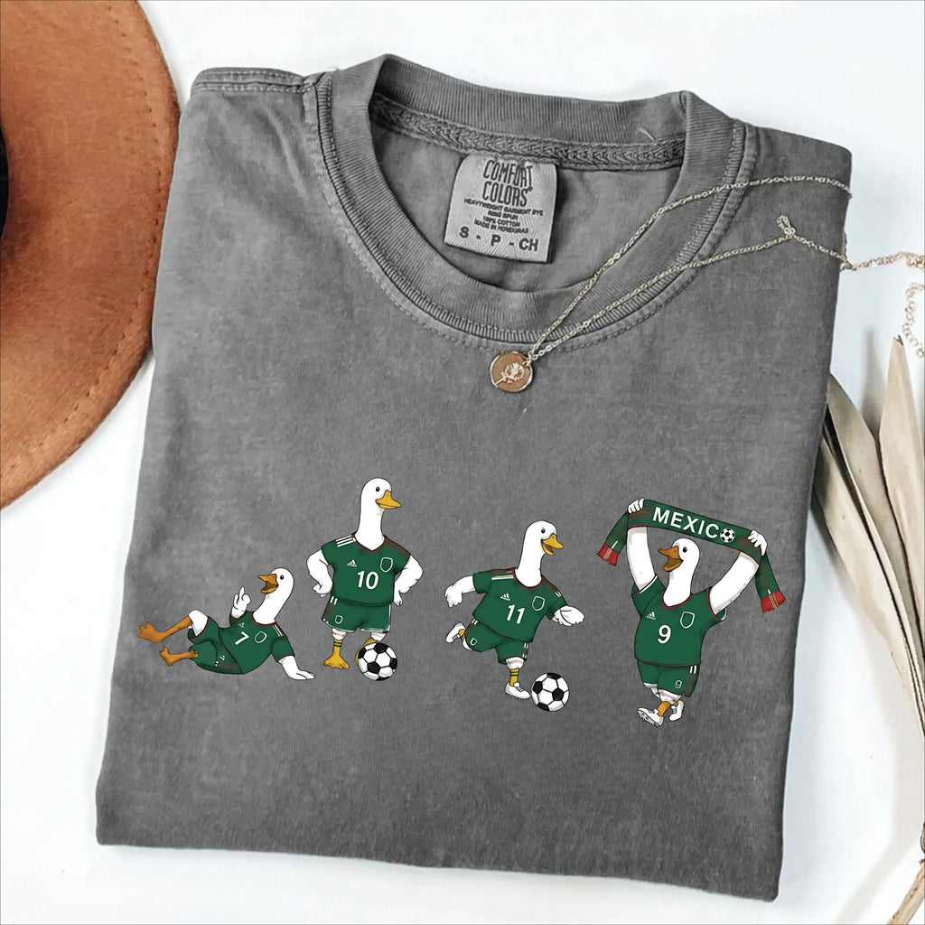 Funny Goose Mexico Soccer T-Shirt/Sweatshirt/Hoodie – Mexico Football Fan Game Day Graphic Tee